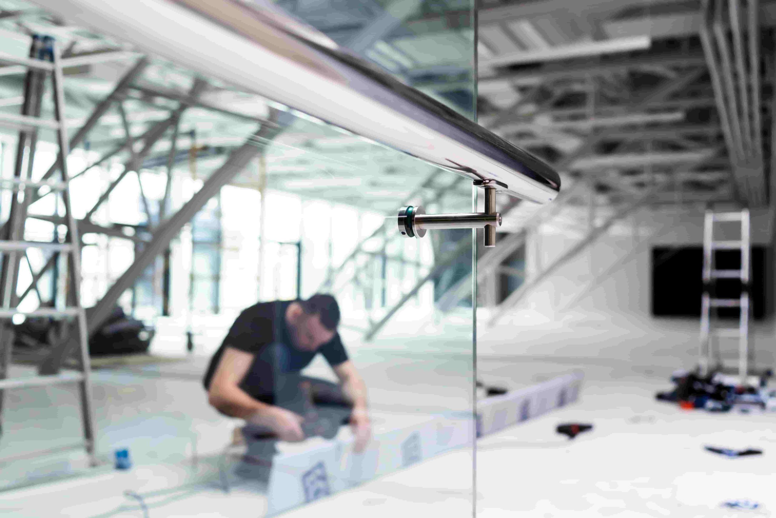 instalação de vidro temperado