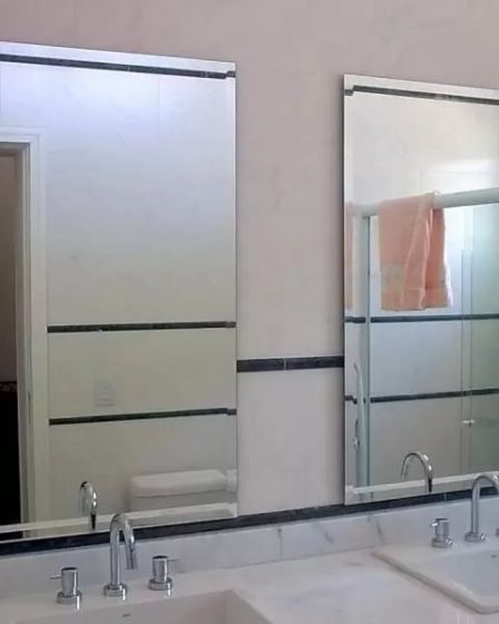 Espelho com bisotê em São Paulo: instalação e acabamento profissional