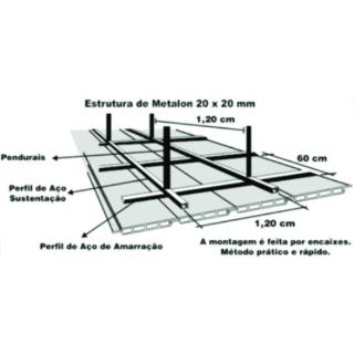 forro de pvc linear (exemplo)